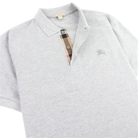 burberry grey polo shirt|burberry polo shirt men price.